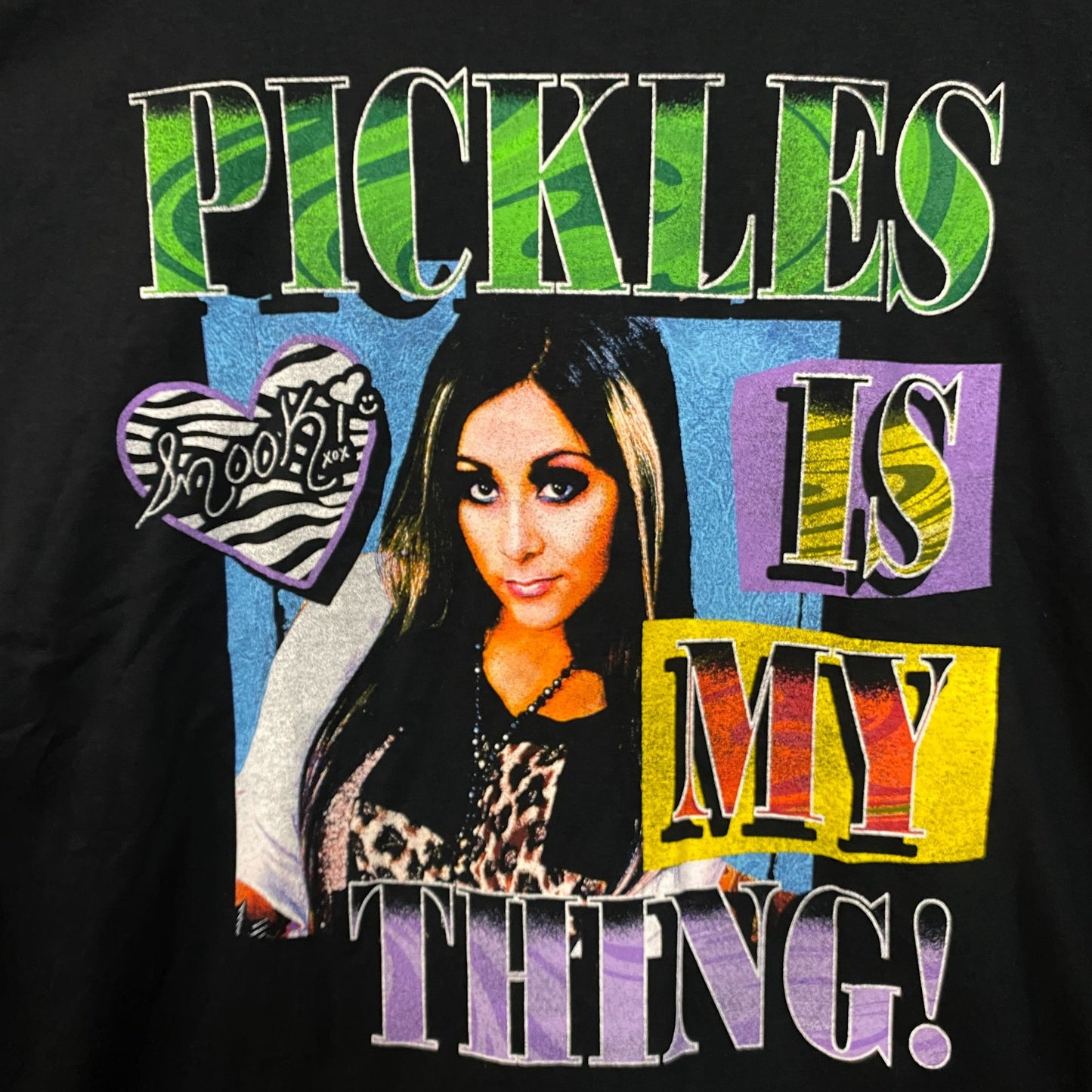 MTV Jersey Shore Snooki Pickles is My Thing T-Shirt XL