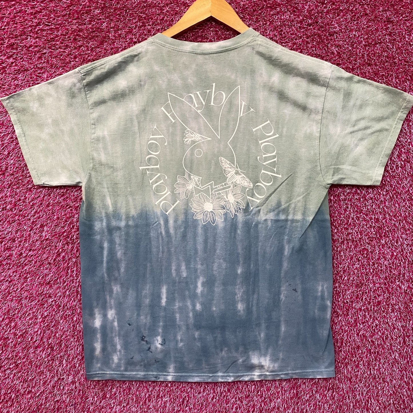 PlayBoy Vintage-Style Tie Dye T-Shirt Medium