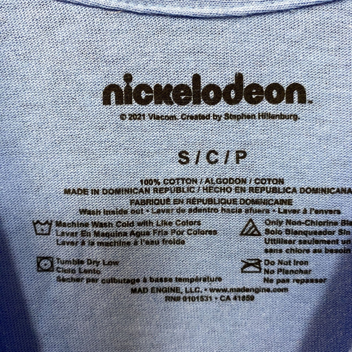 Nickelodeon Spongebob Bikini Bottom Driver License T-shirt Small