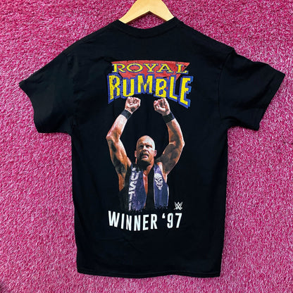 WWE "Stone Cold" Steve Austin 1997 Royal Rumble Winner Graphic T-Shirt Medium