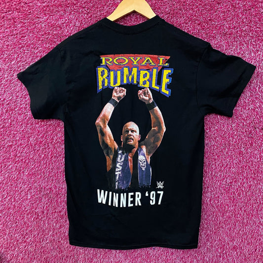 WWE "Stone Cold" Steve Austin 1997 Royal Rumble Winner Graphic T-Shirt Medium