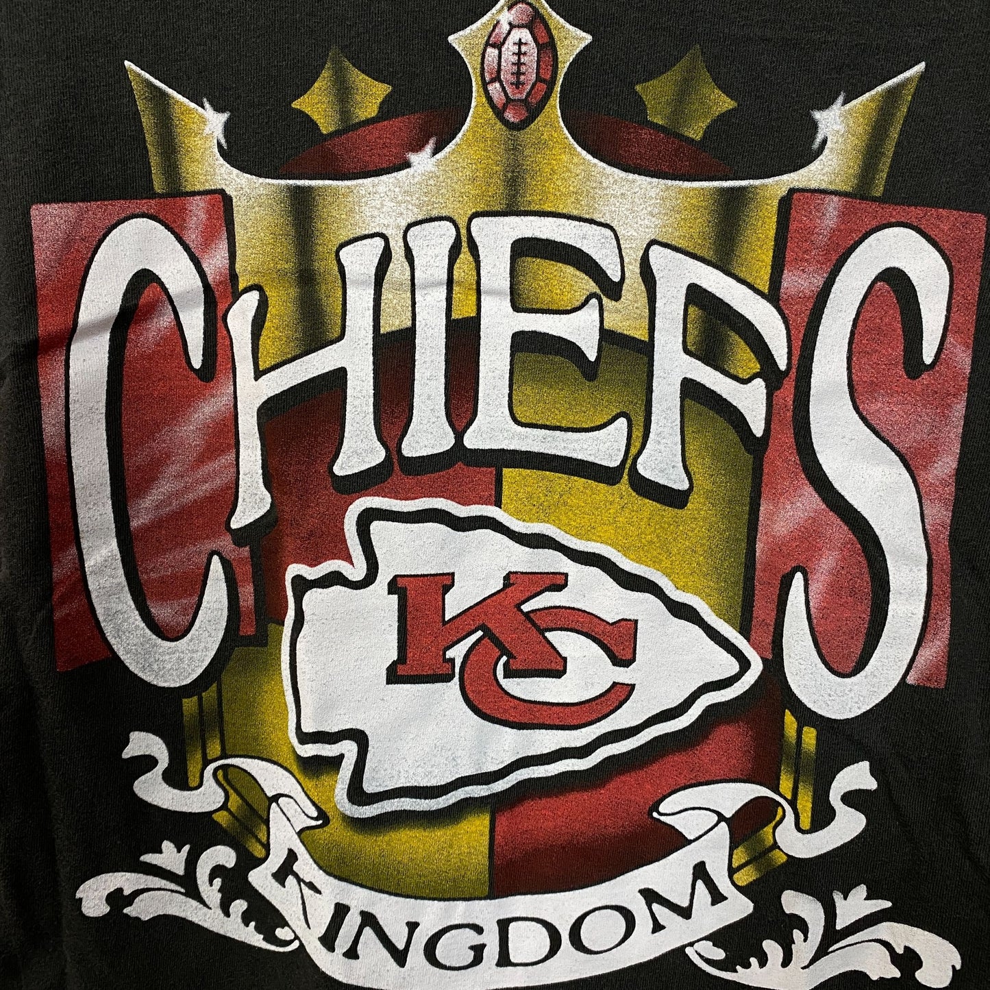 Junk Food Clothing Kansas City Chiefs Kingdom Vintage Style T-Shirt Small