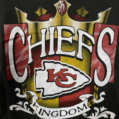 Junk Food Clothing Kansas City Chiefs Kingdom Vintage Style T-Shirt Small