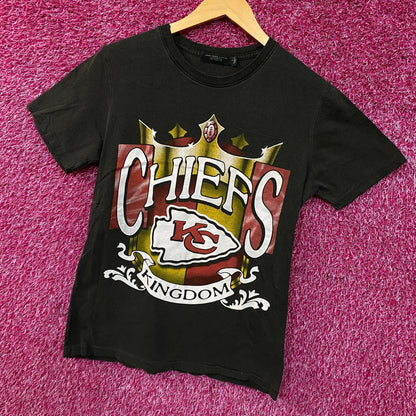 Junk Food Clothing Kansas City Chiefs Kingdom Vintage Style T-Shirt Small