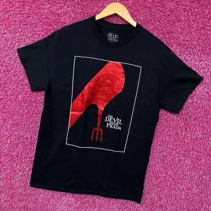 The Devil Wears Prada Red Foil Fashion Theater Poster Tee Medium
