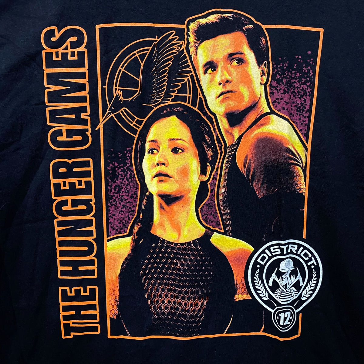 The Hunger Games Katniss & Peeta District 12 Graphic T-Shirt 2XL