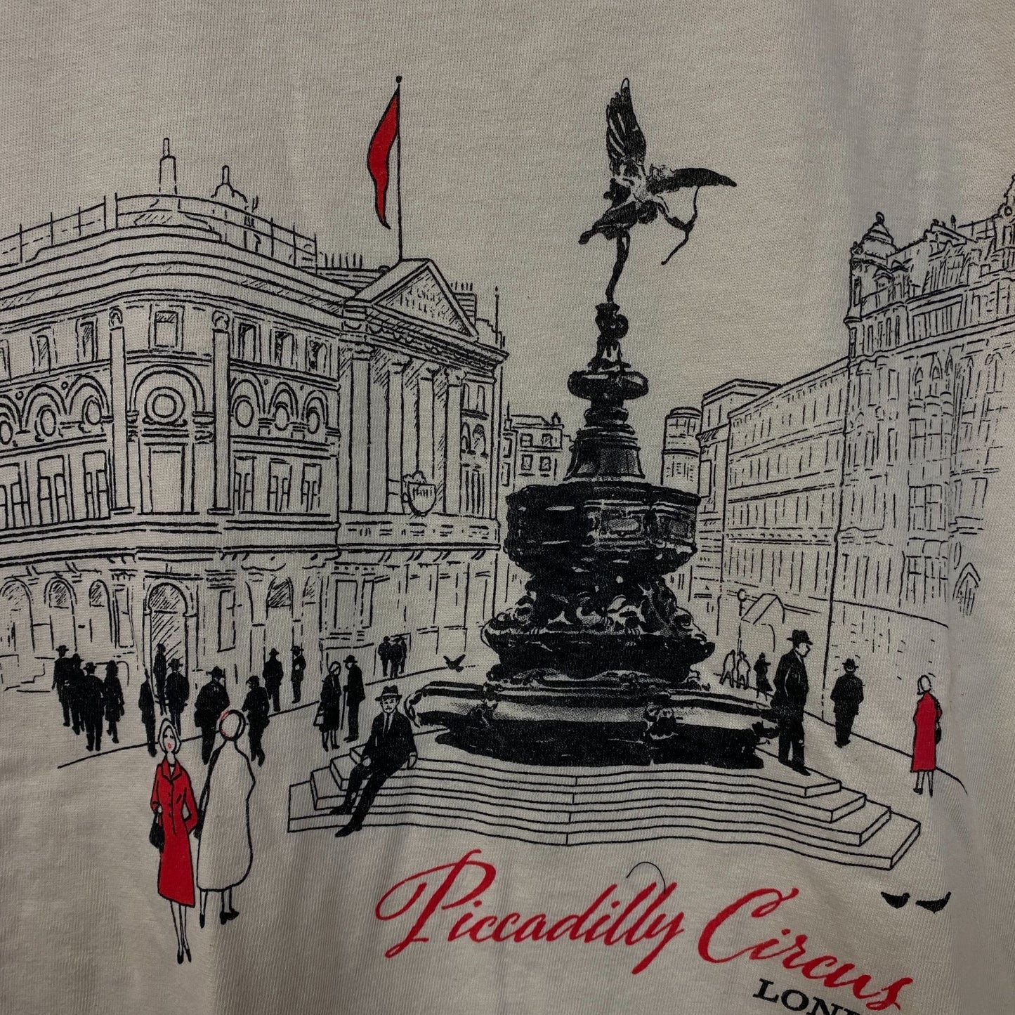 Junk Food Clothing Piccadilly Circus London Women's Vintage Style Tee XL