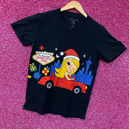 Mariah Carey Official Christmastime Tour Las Vegas Cartoon Graphic T-Shirt Small