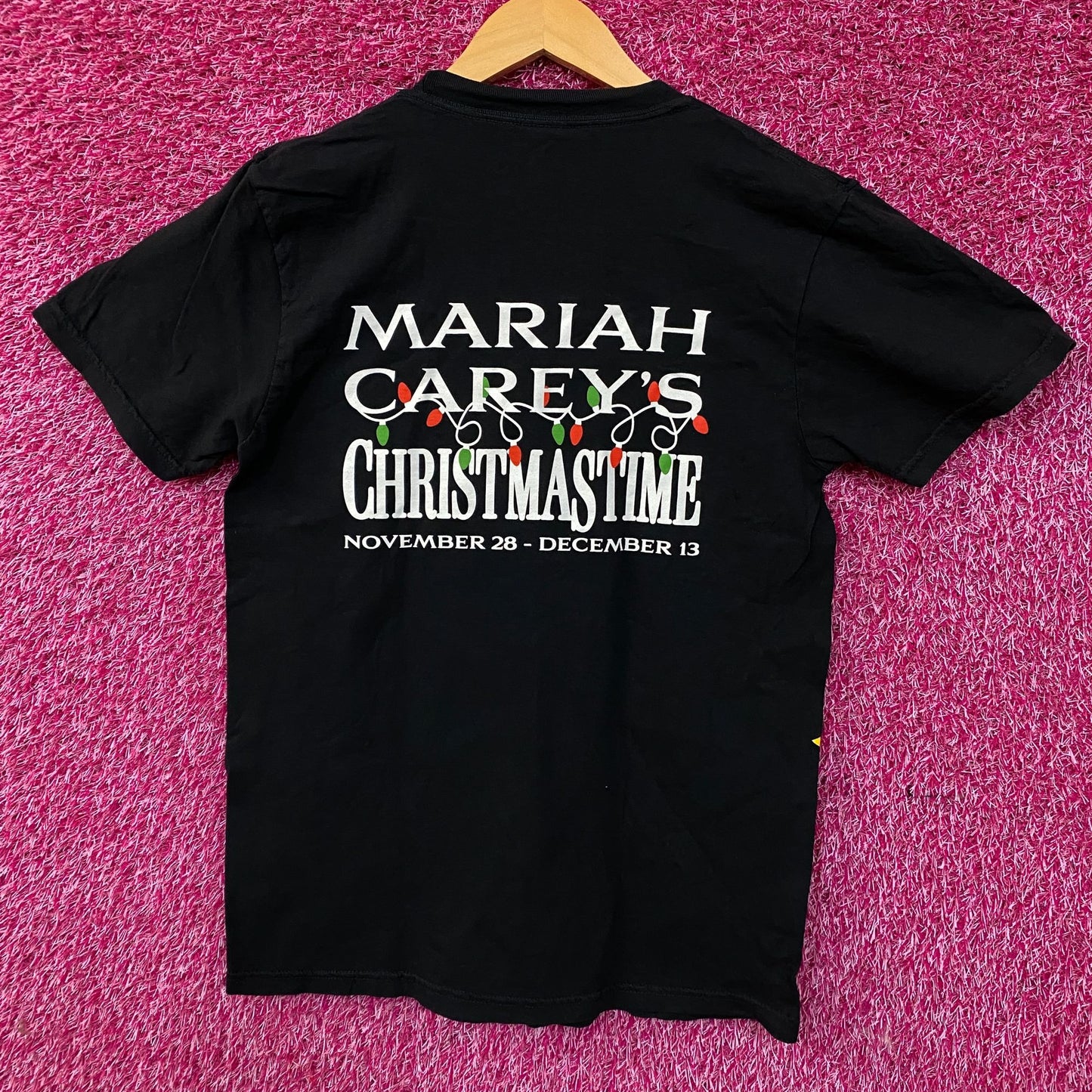 Mariah Carey Official Christmastime Tour Las Vegas Cartoon Graphic T-Shirt Small