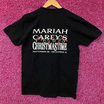 Mariah Carey Official Christmastime Tour Las Vegas Cartoon Graphic T-Shirt Small
