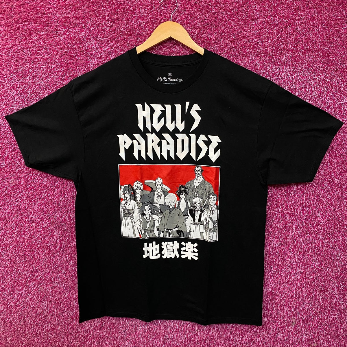 Hell's Paradise Jigokuraku Character Portrait Anime Graphic T-Shirt XL