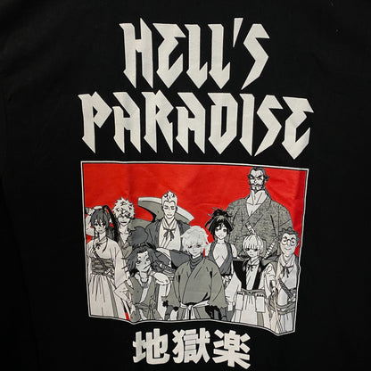 Hell's Paradise Jigokuraku Character Portrait Anime Graphic T-Shirt XL