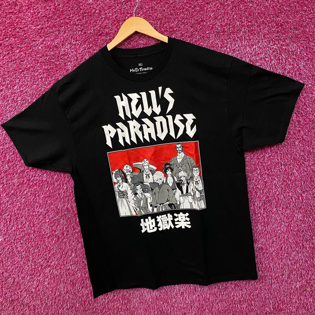 Hell's Paradise Jigokuraku Character Portrait Anime Graphic T-Shirt XL