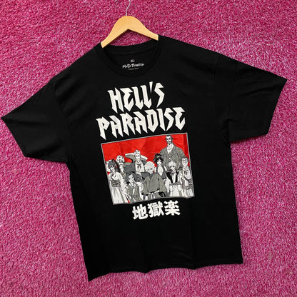 Hell's Paradise Jigokuraku Character Portrait Anime Graphic T-Shirt XL