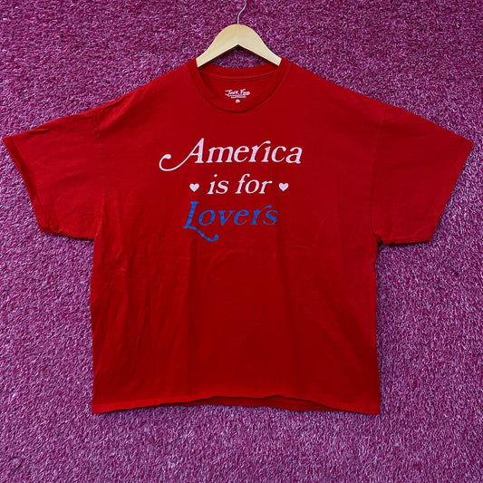 Junk Food Clothing America Is For Lovers Graphic T-Shirt XL