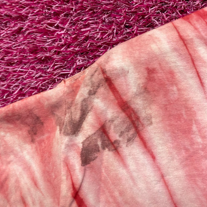 The Rolling Stones Hot Lips Red Tie Dye Tshirt size Large