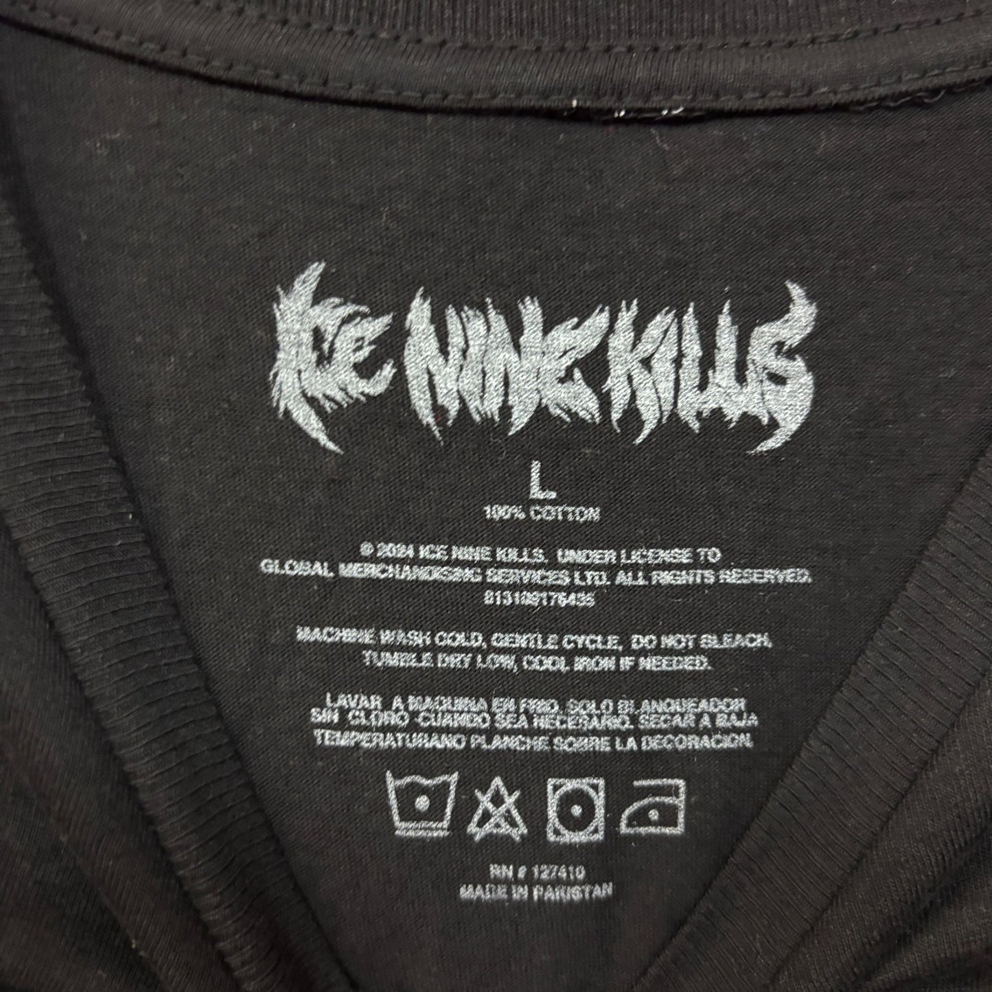 Ice Nine Kills Beneath the Soil rock Tshirt size large