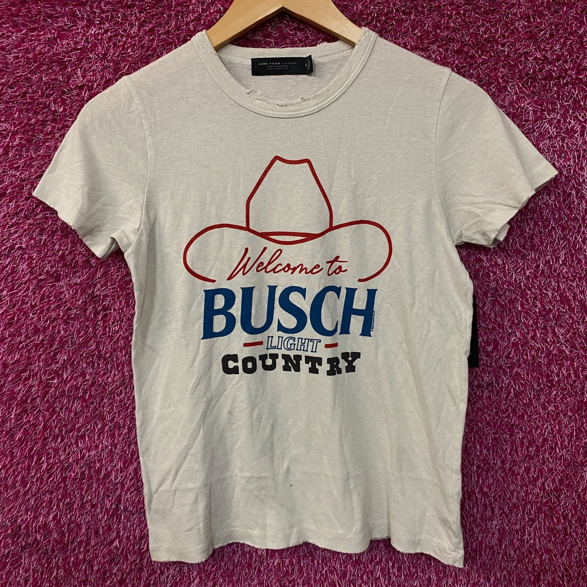 Welcome to Busch Light Country Cowboy Hat Women's T-Shirt Medium