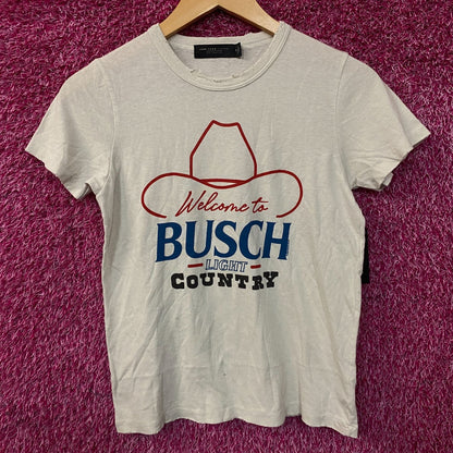 Welcome to Busch Light Country Cowboy Hat Women's T-Shirt Medium