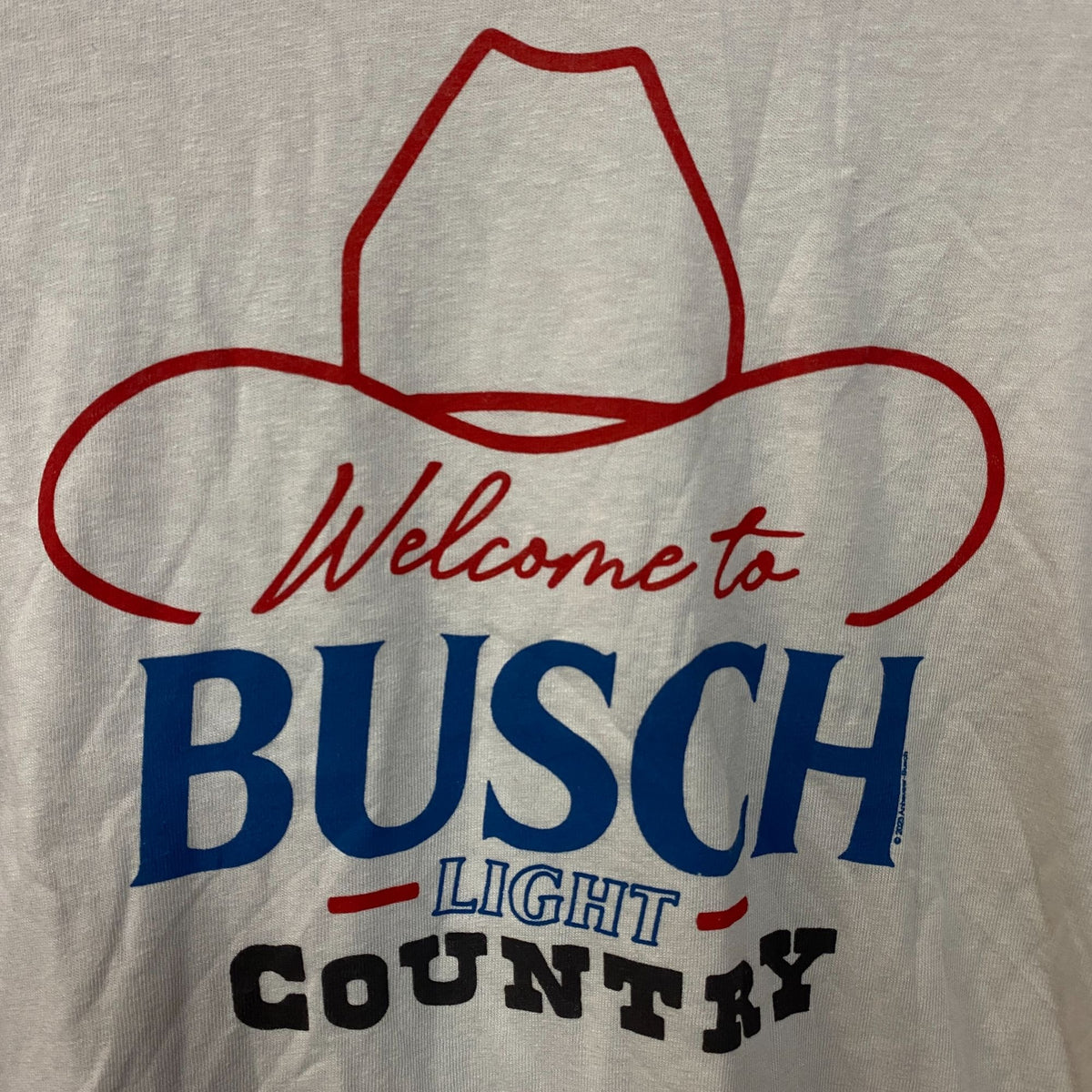 Welcome to Busch Light Country Cowboy Hat Women's T-Shirt Medium