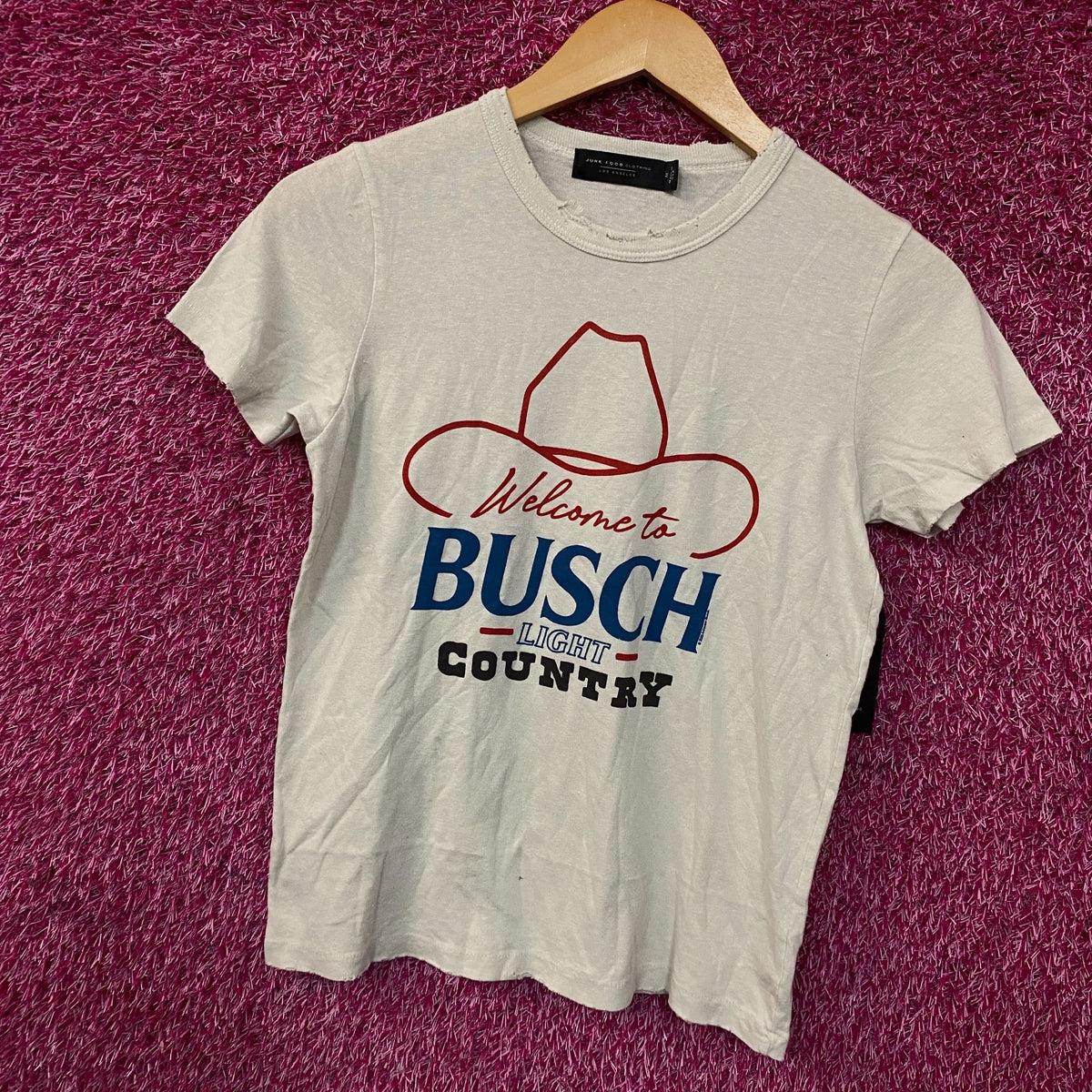 Welcome to Busch Light Country Cowboy Hat Women's T-Shirt Medium