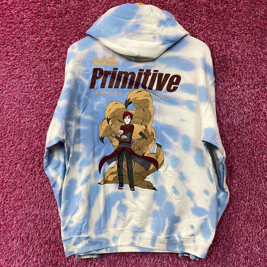 Naruto Primitive Gaara Tiedye Hoodie Size Large