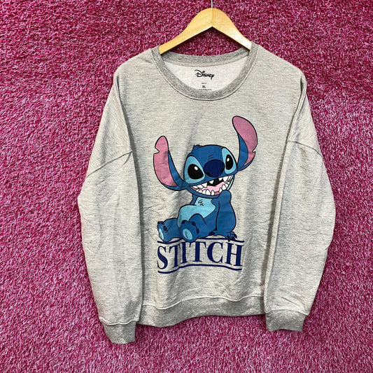 Happy Stitch Disney Animated Movie Lilo & Stitch Crewneck XL