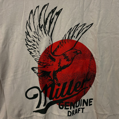 Junk Food Clothing Miller Genuine Draft Vintage Style Eagle Logo Graphic T-Shirt XL