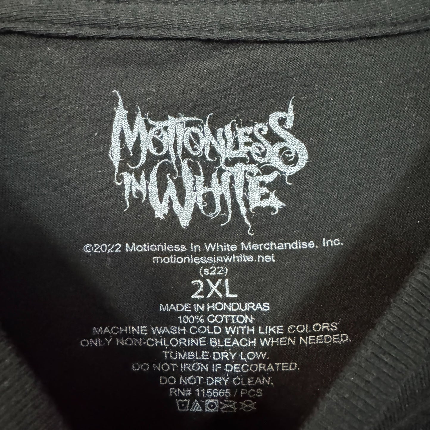 Motionless in White Scoring the End of the World Band Tee 2X