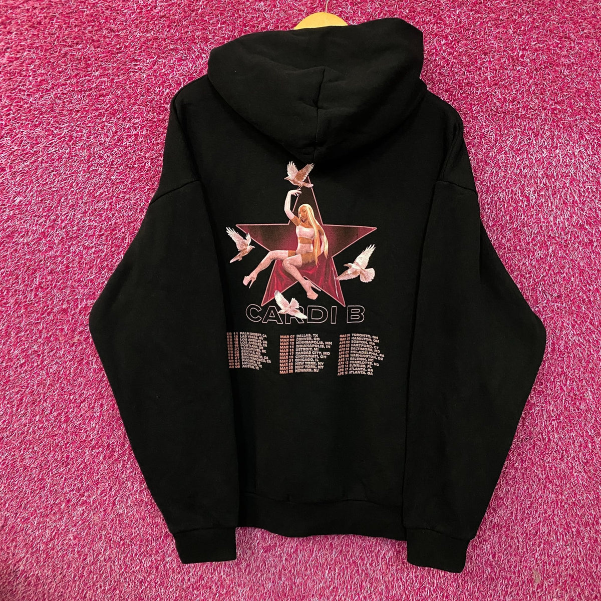 Cardi B Caught in the Drama "Little Miss Drama Tour" Hoodie size Large