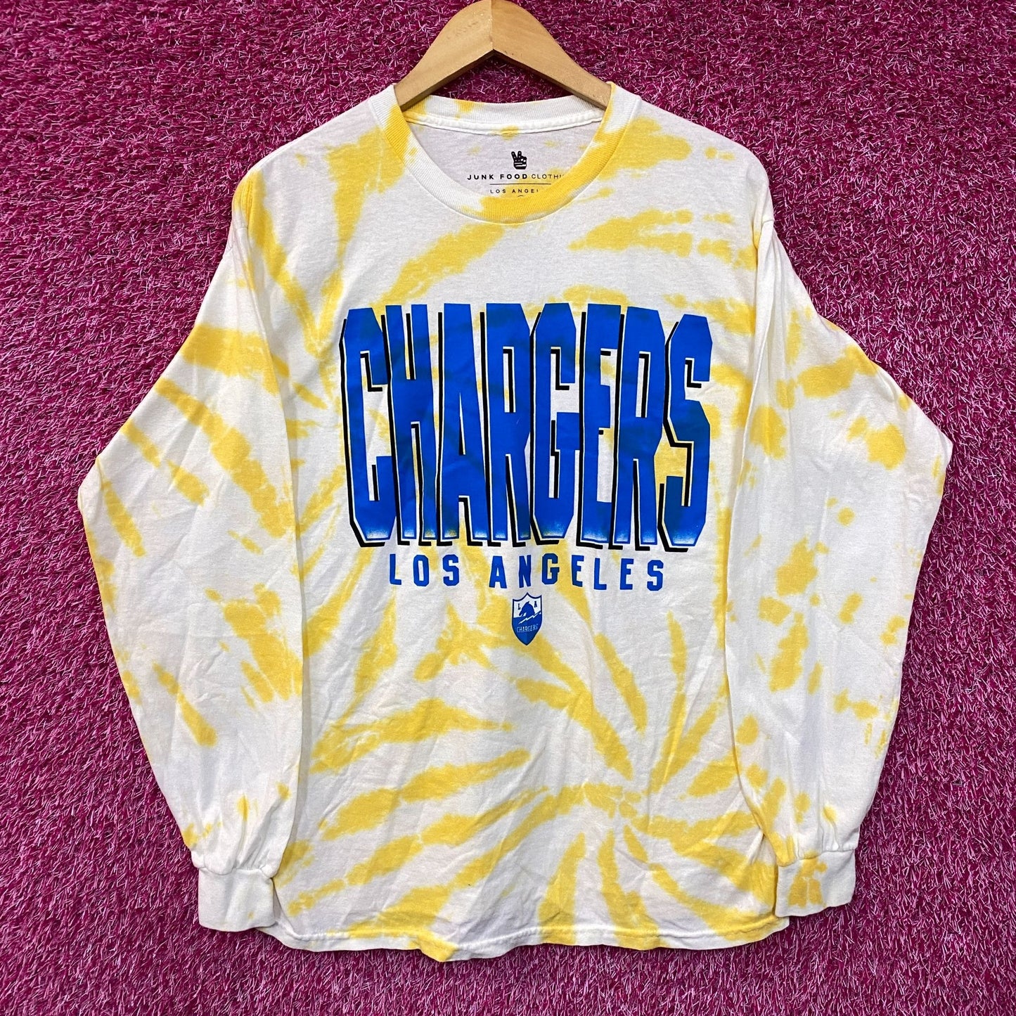 NFL Franchise AFC West Los Angeles Chargers Tie-Dye Long Sleeve Medium