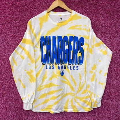 NFL Franchise AFC West Los Angeles Chargers Tie-Dye Long Sleeve Medium