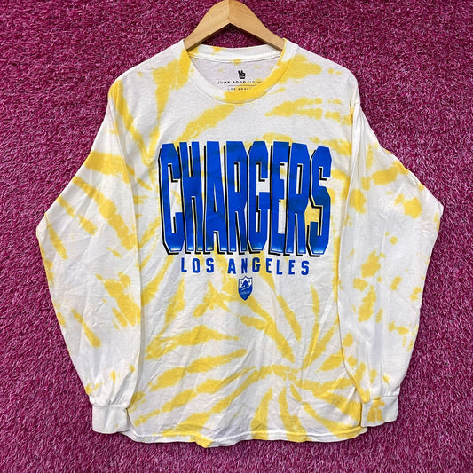 NFL Franchise AFC West Los Angeles Chargers Tie-Dye Long Sleeve Medium