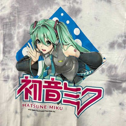 Hatsune Miku Let's Go! tiedye Tshirt size s/m