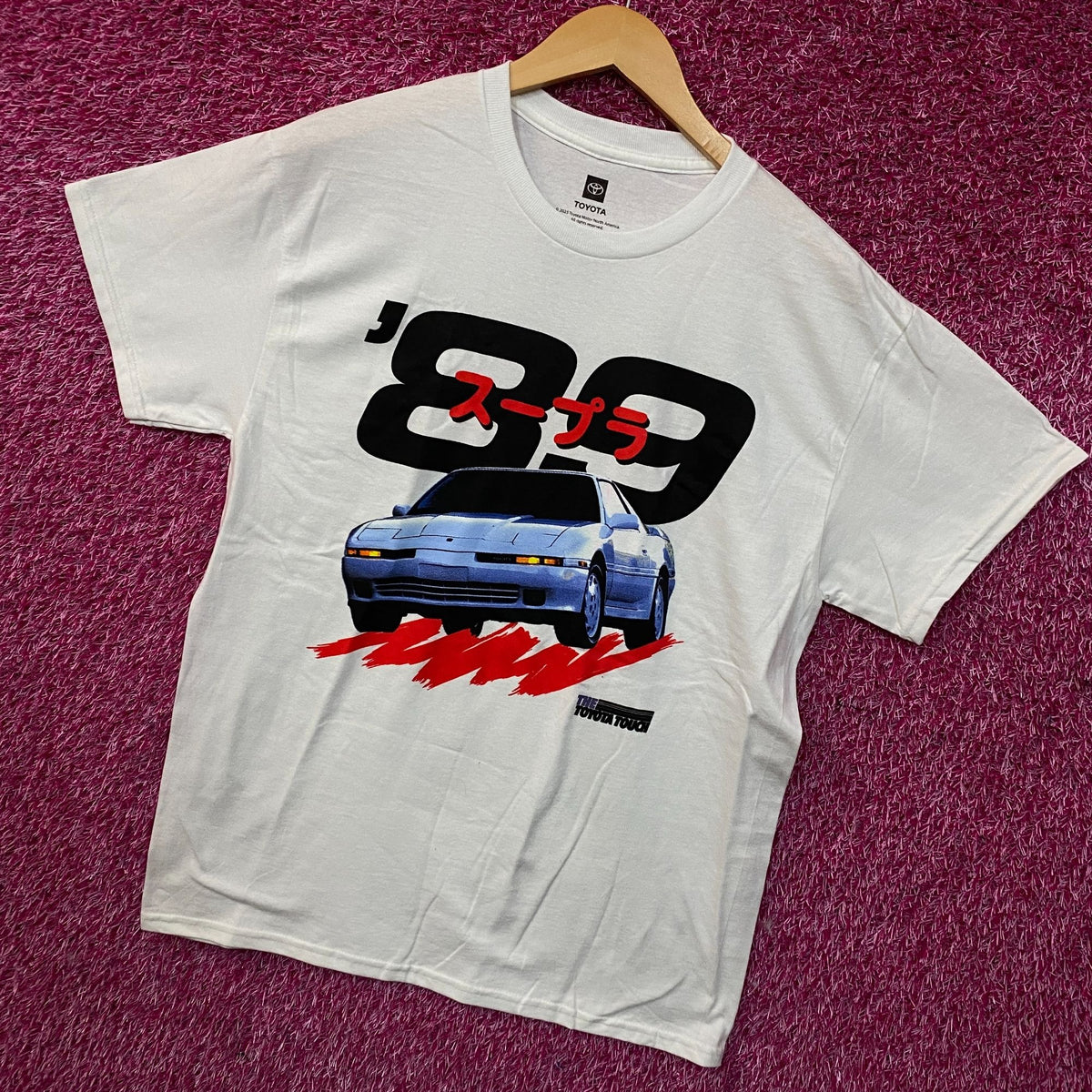 Toyota Supra Turbo 89 Double Sided T-Shirt Medium