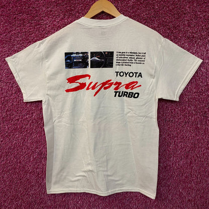Toyota Supra Turbo 89 Double Sided T-Shirt Medium