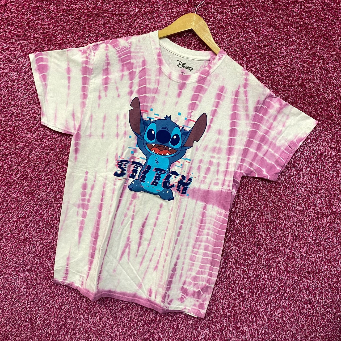 Stitch the Glitch Disney Movie Lilo & Stitch Tie Dye L