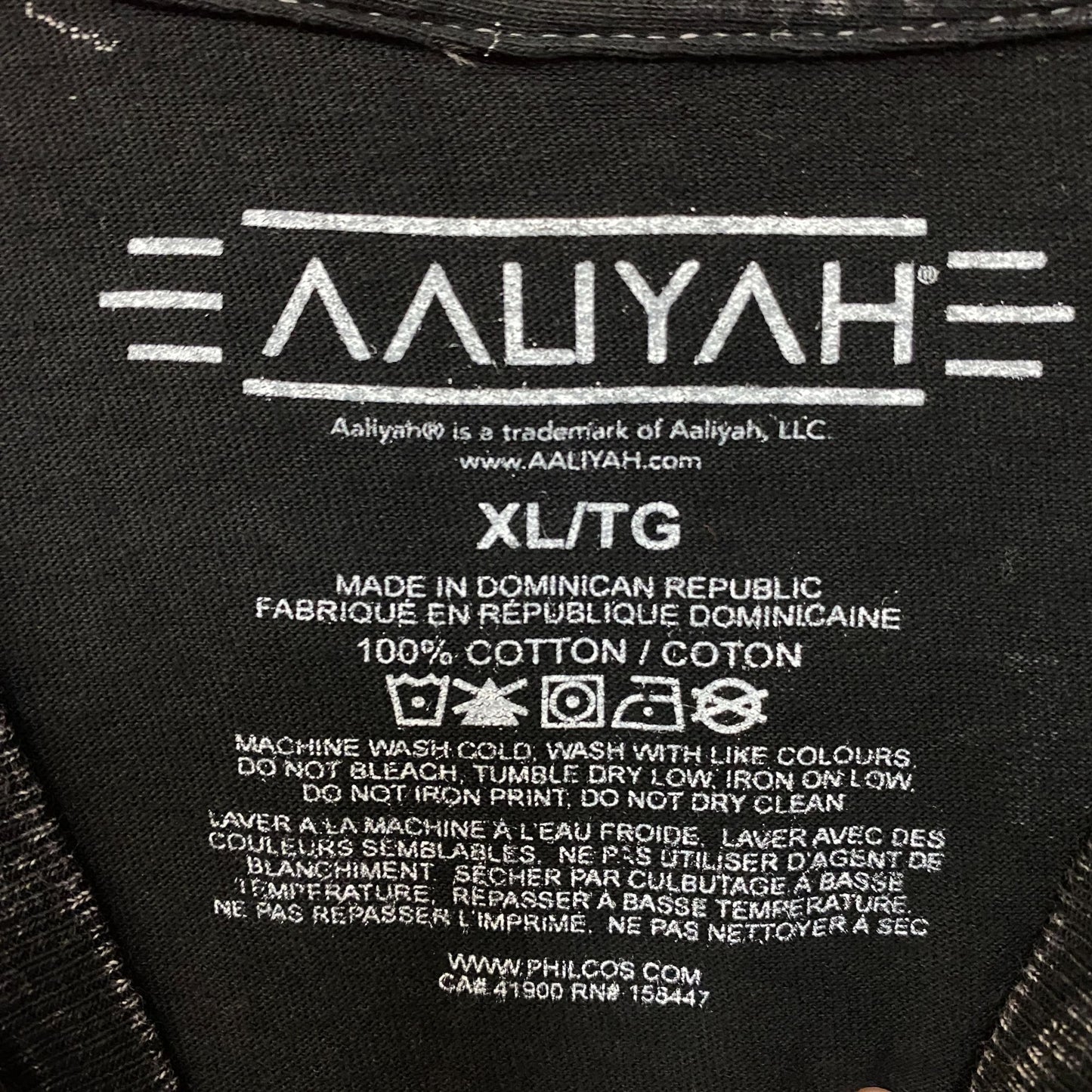 Aaliyah Princess Of RnB mineral Wash Tshirt size XL