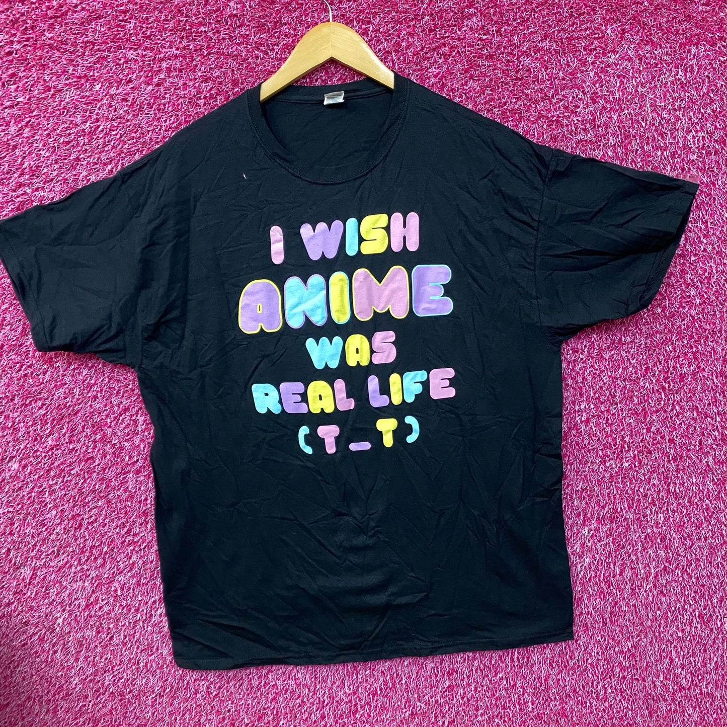 I Wish Anime Was Real Life T-Shirt XL