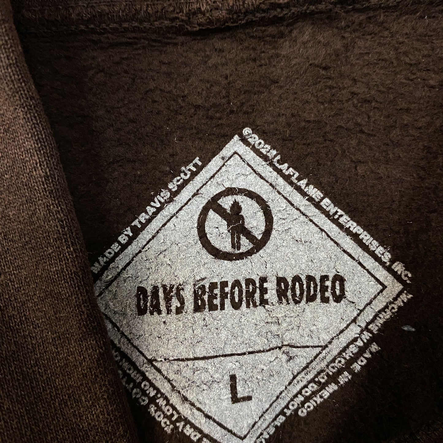 Travis Scott Cactus Jack "Days Before Rodeo" Graphic Hoodie Large