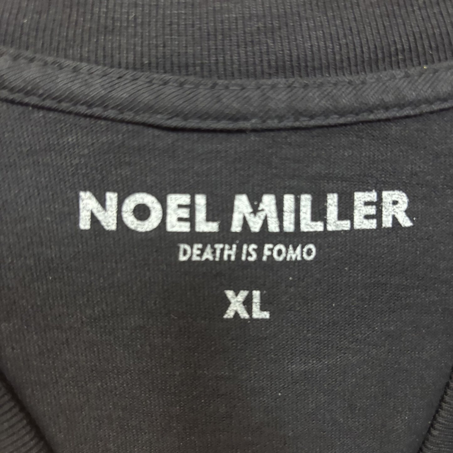 Noel Miller Death is Fomo Black T-Shirt XL