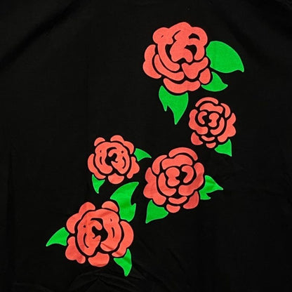 Clandestine Industries Floating Roses Scene Skater T-Shirt L