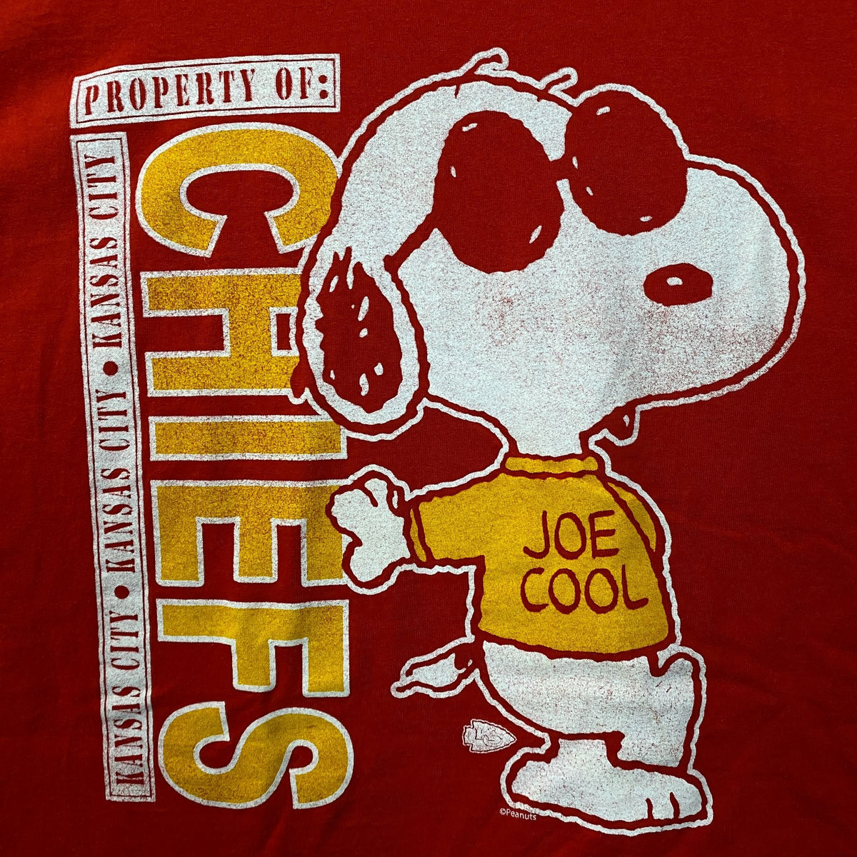 Peanuts Joe Cool x Kansas City Chiefs Tshirt size XL