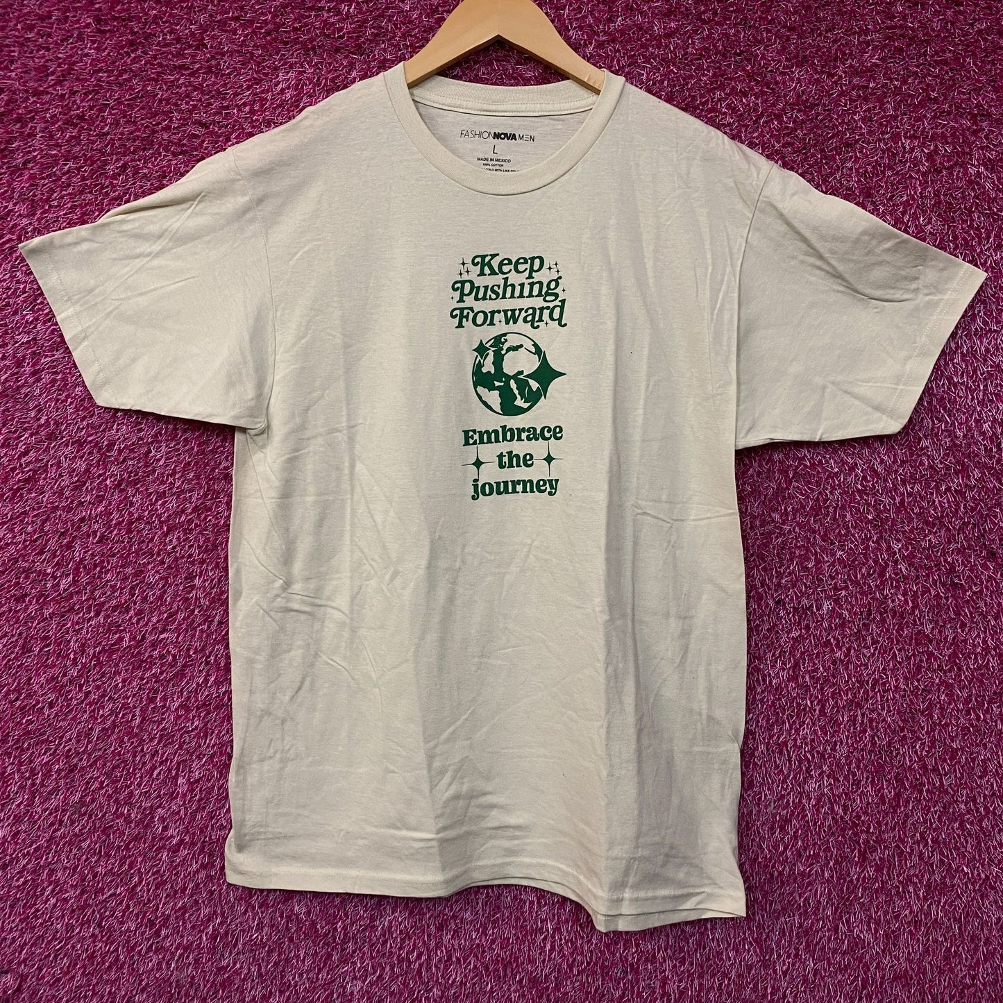 Embrace the Journey Keep Pushing Forward Tshirt size Large