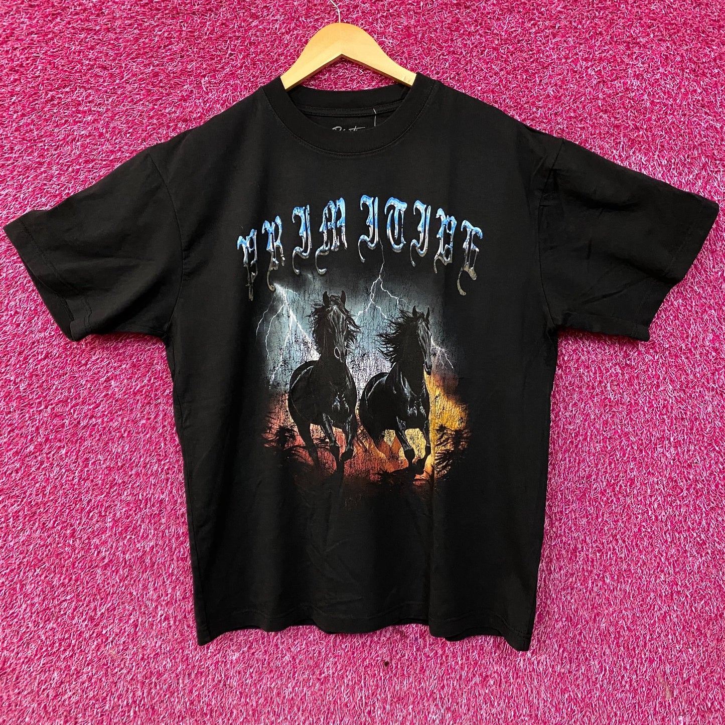 Primitive Storm Graphic Streetwear T-Shirt Large