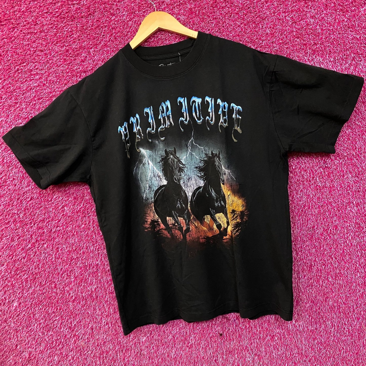Primitive Storm Graphic Streetwear T-Shirt Large