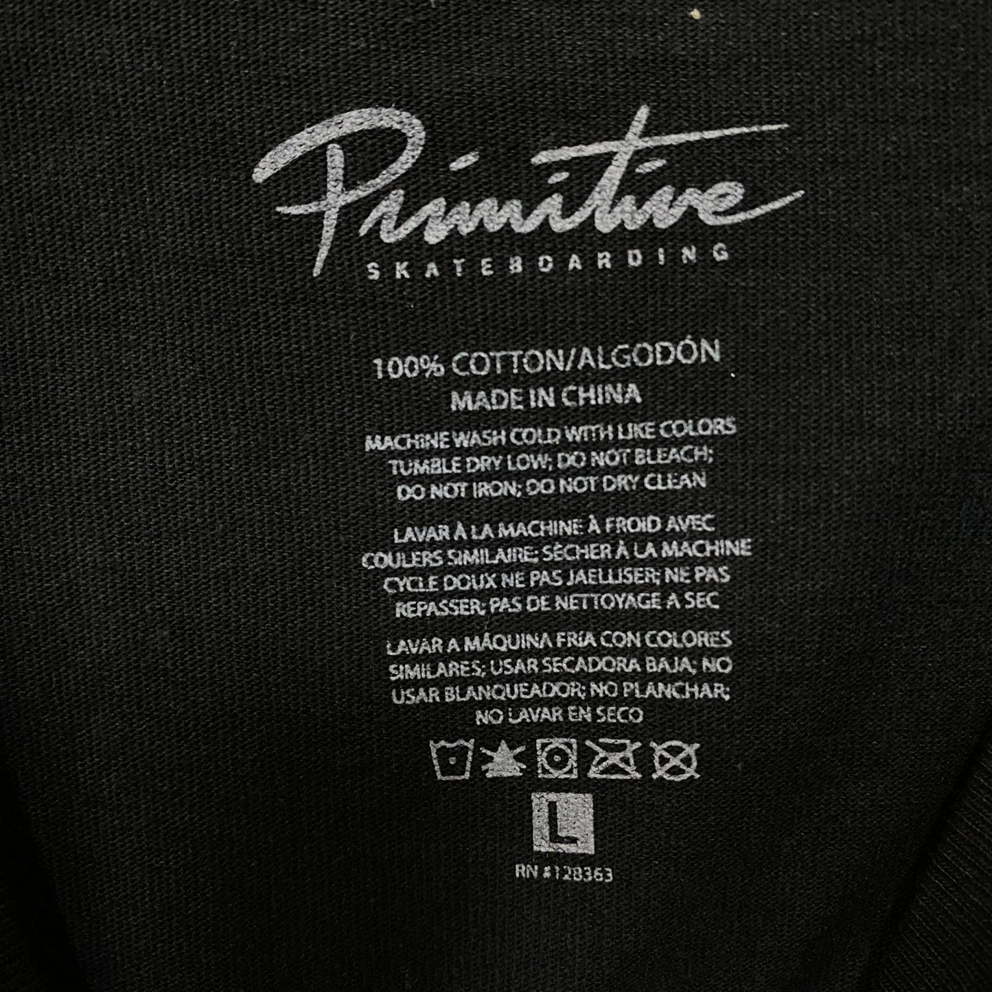 Primitive Storm Graphic Streetwear T-Shirt Large