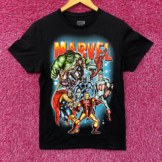Marvel Superheroes Logo Graphic T-Shirt Small
