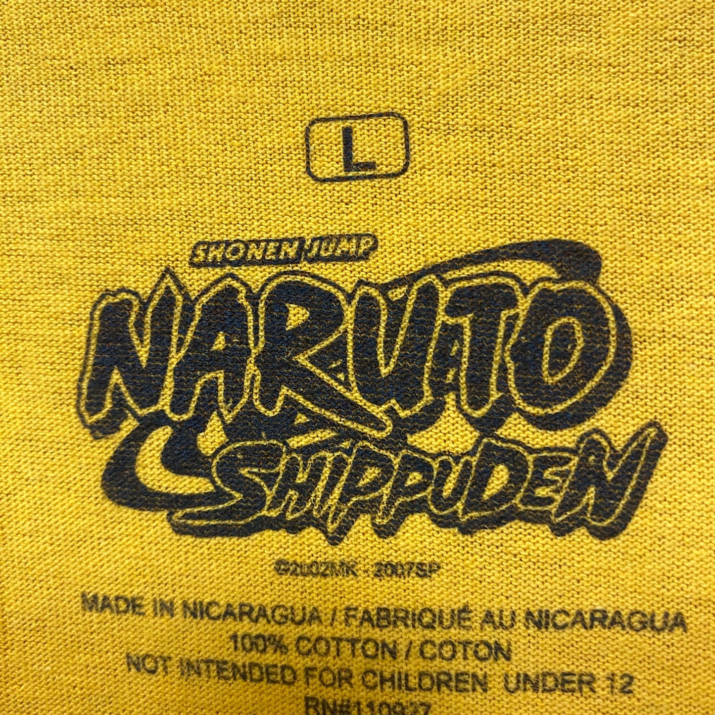 Naruto Uzumaki Shonen Jump Naruto Shippuden Long Sleeve L