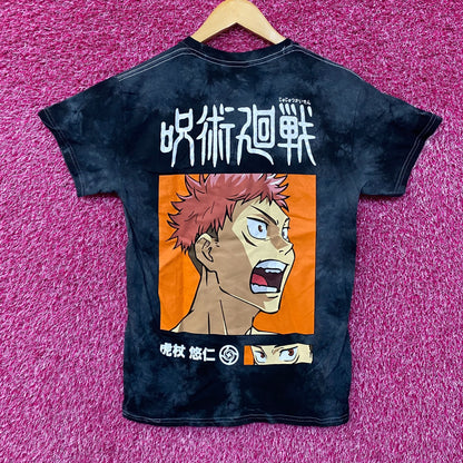 Jujutsu Kaisen Itadori Yuji Tie Dye Anime T-Shirt Small